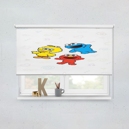 Big Bird Elmo Cookie Monster Window Roller Blinds Shades