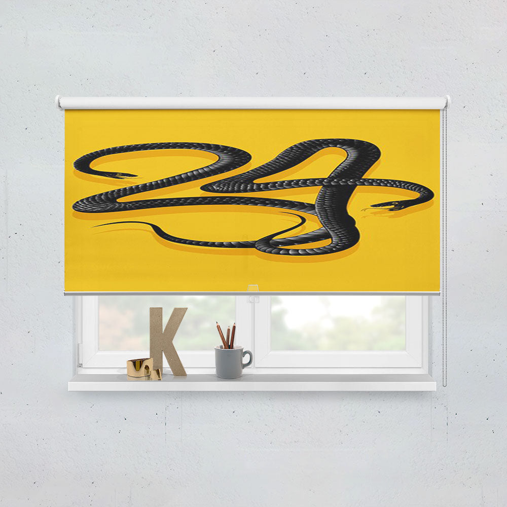 Black Mamba Kobe Bryant Logo Snake Window Roller Blinds Shades