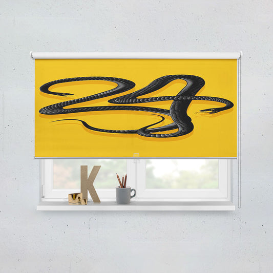 Black Mamba Kobe Bryant Logo Snake Window Roller Blinds Shades