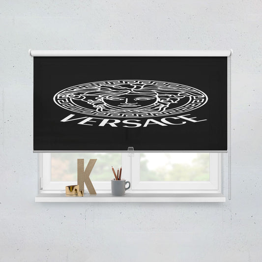 Black White Versace Window Roller Blinds Shades