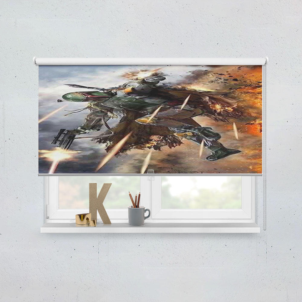 Boba Fett Star Wars Weapon Window Roller Blinds Shades
