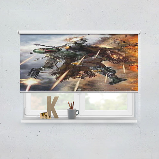Boba Fett Star Wars Weapon Window Roller Blinds Shades