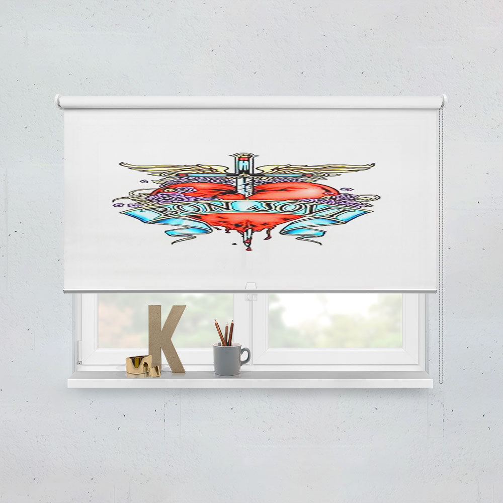 Bon Jovi Logo Window Roller Blinds Shades