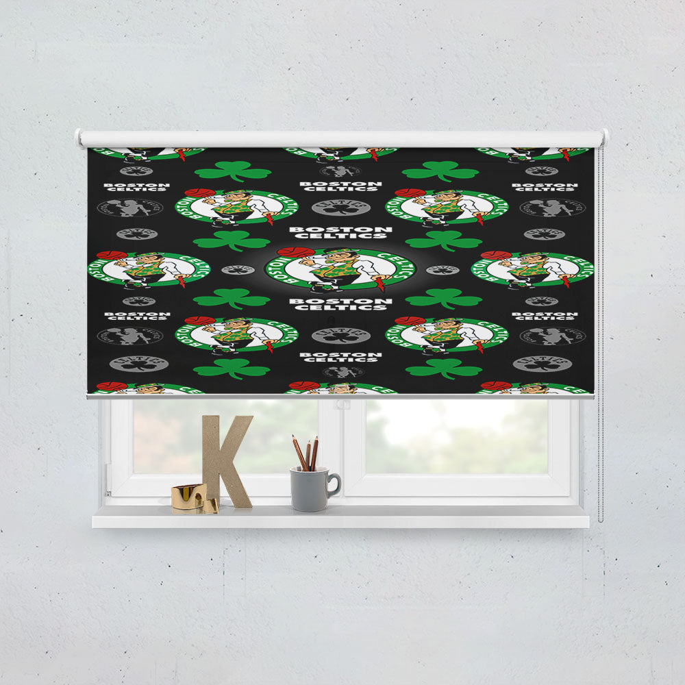 Boston Celtics Patters Window Roller Blinds Shades