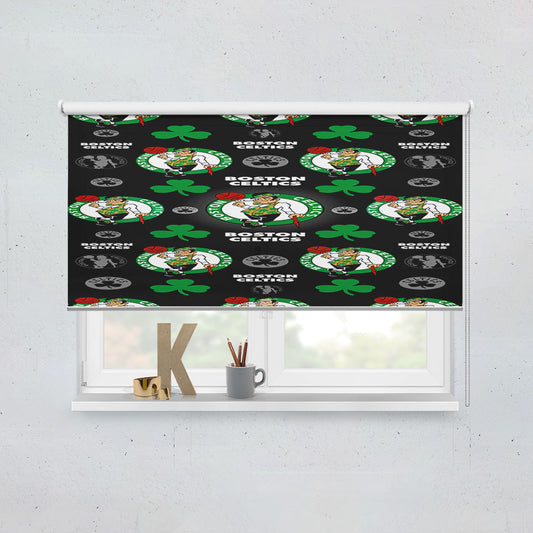 Boston Celtics Patters Window Roller Blinds Shades
