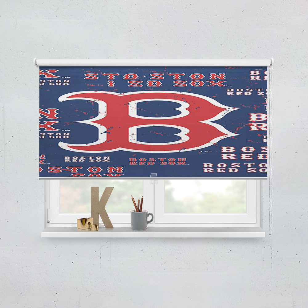 Boston Red Sox Baseball 4 Window Roller Blinds Shades