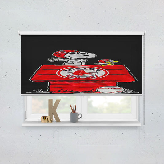 Boston Red Sox Snoopy Window Roller Blinds Shades