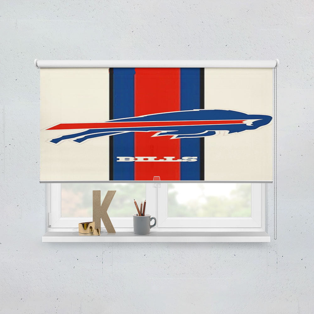 Buffalo Bills White Window Roller Blinds Shades