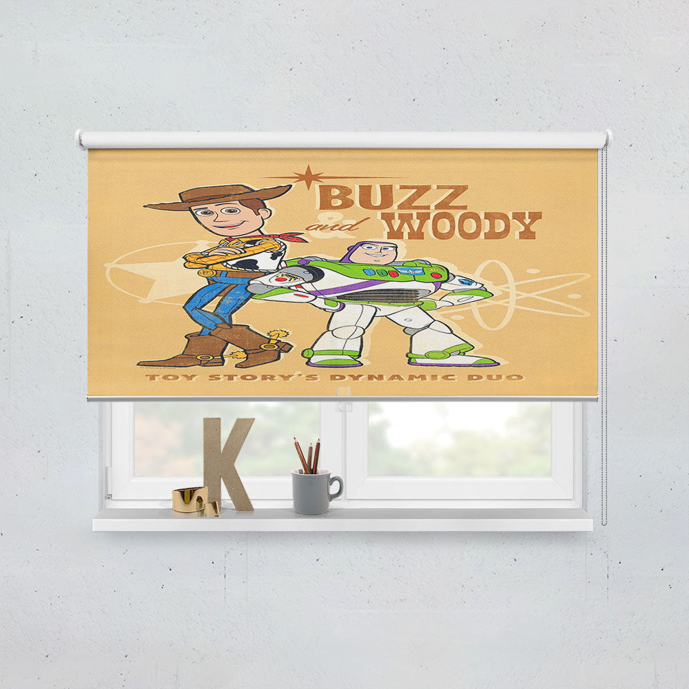 Buzz & Woody Dynamic Duo Window Roller Blinds Shades