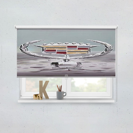 Cadillac Emblem Car Window Roller Blinds Shades