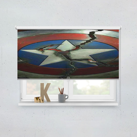 Captain America Shield Window Roller Blinds Shades