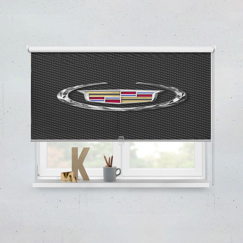 Car Cadillac Logo Window Roller Blinds Shades