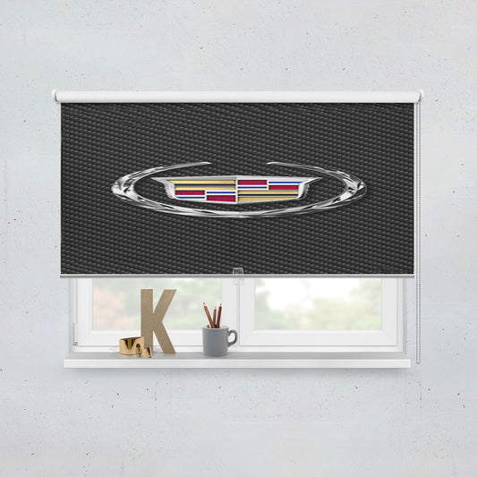 Car Cadillac Logo Window Roller Blinds Shades