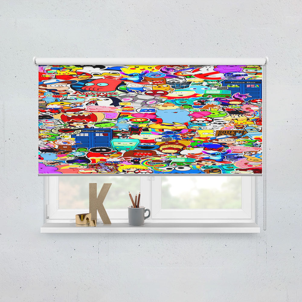 Cartoon Network Collage  Window Roller Blinds Shades