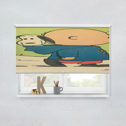Charlie Brown Snoopy In Hood Window Roller Blinds Shades
