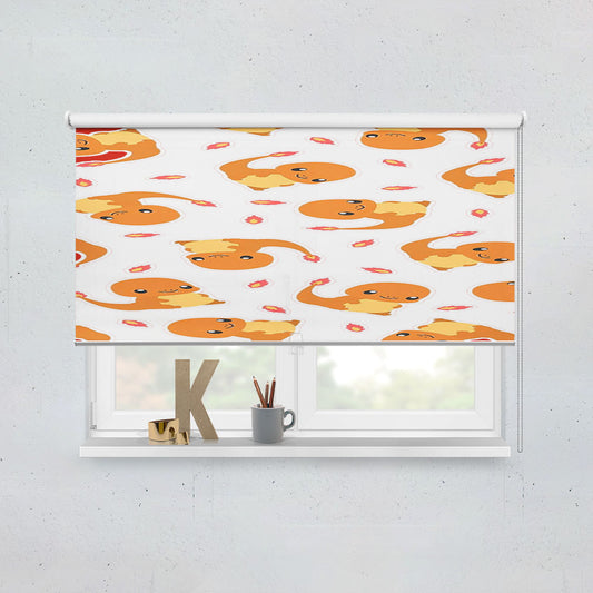 Charmander Cute Pokemon Pattern Window Roller Blinds Shades
