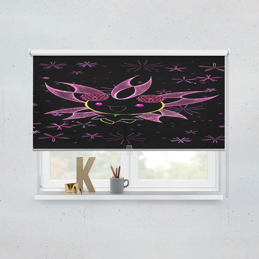 Cherrim Pokemon Line Art On Black Window Roller Blinds Shades
