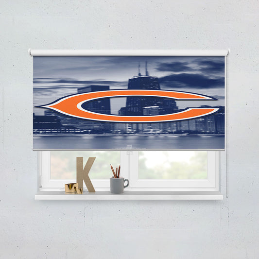 Chicago Bears Emblem Window Roller Blinds Shades