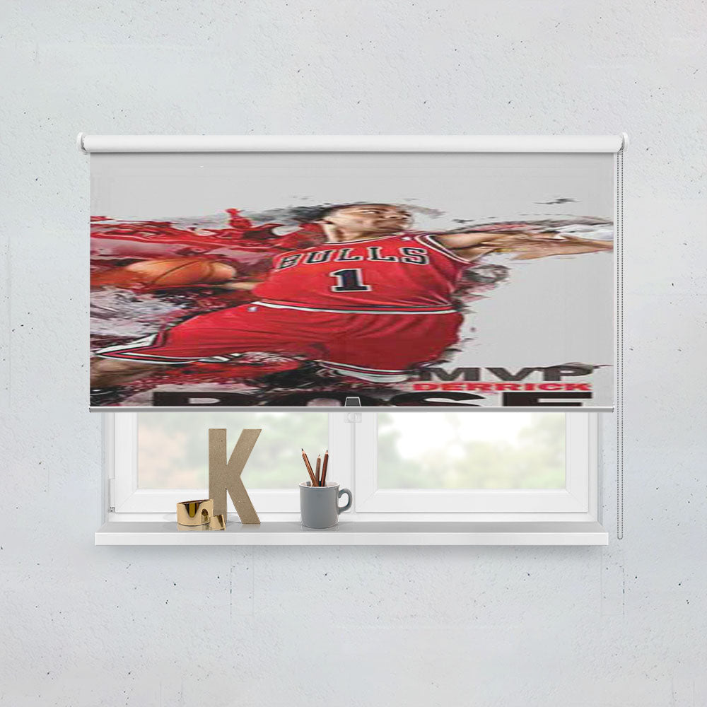 Chicago Bulls Derrick Rose Mvp 2 Window Roller Blinds Shades