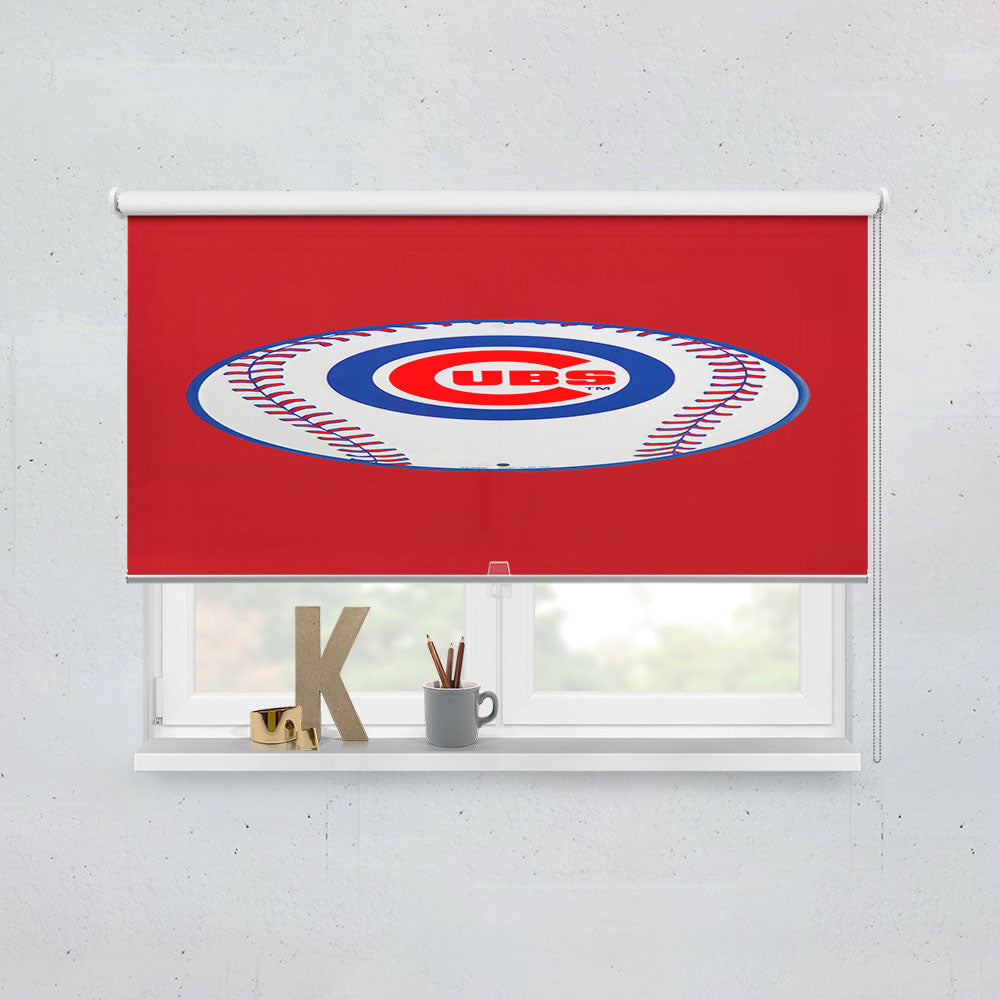 Chicago Cubs Baseball Logo Window Roller Blinds Shades