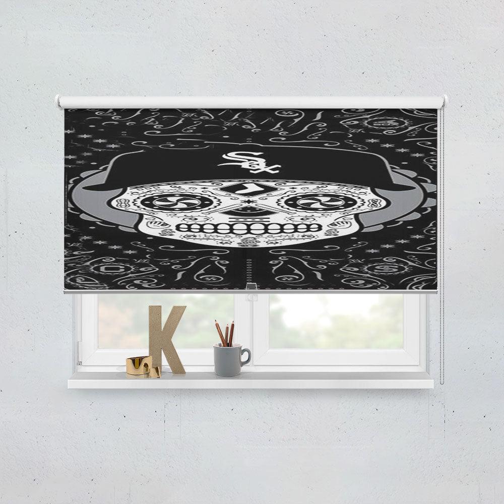 Chicago White Sox Skull Window Roller Blinds Shades
