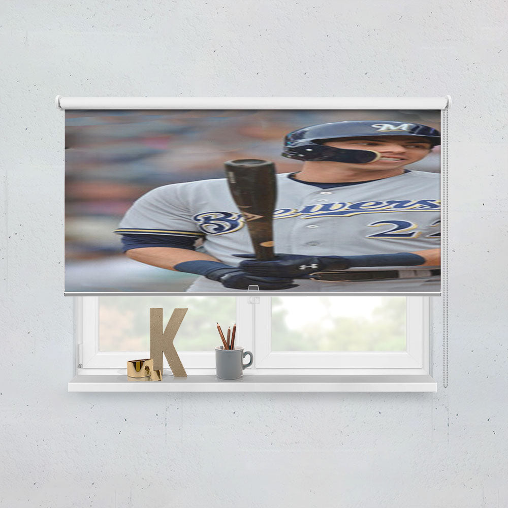 Christian Yelich Milwaukee Brewers Window Roller Blinds Shades
