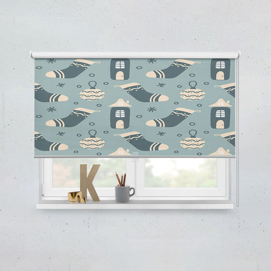 Christmas Patterns Set 05 Window Roller Blinds Shades