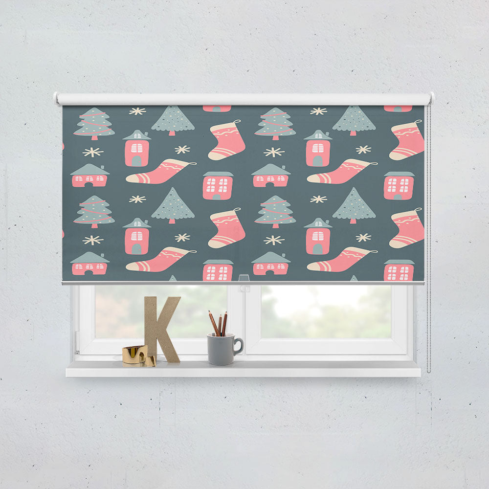 Christmas Patterns Set 07 Window Roller Blinds Shades