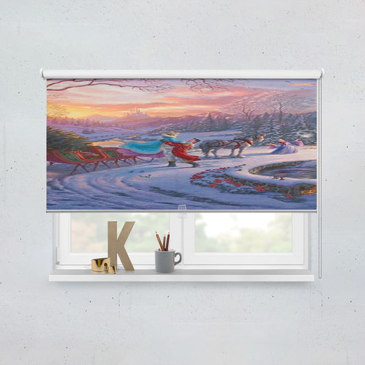 Cinderella Bringing Home The Tree Window Roller Blinds Shades