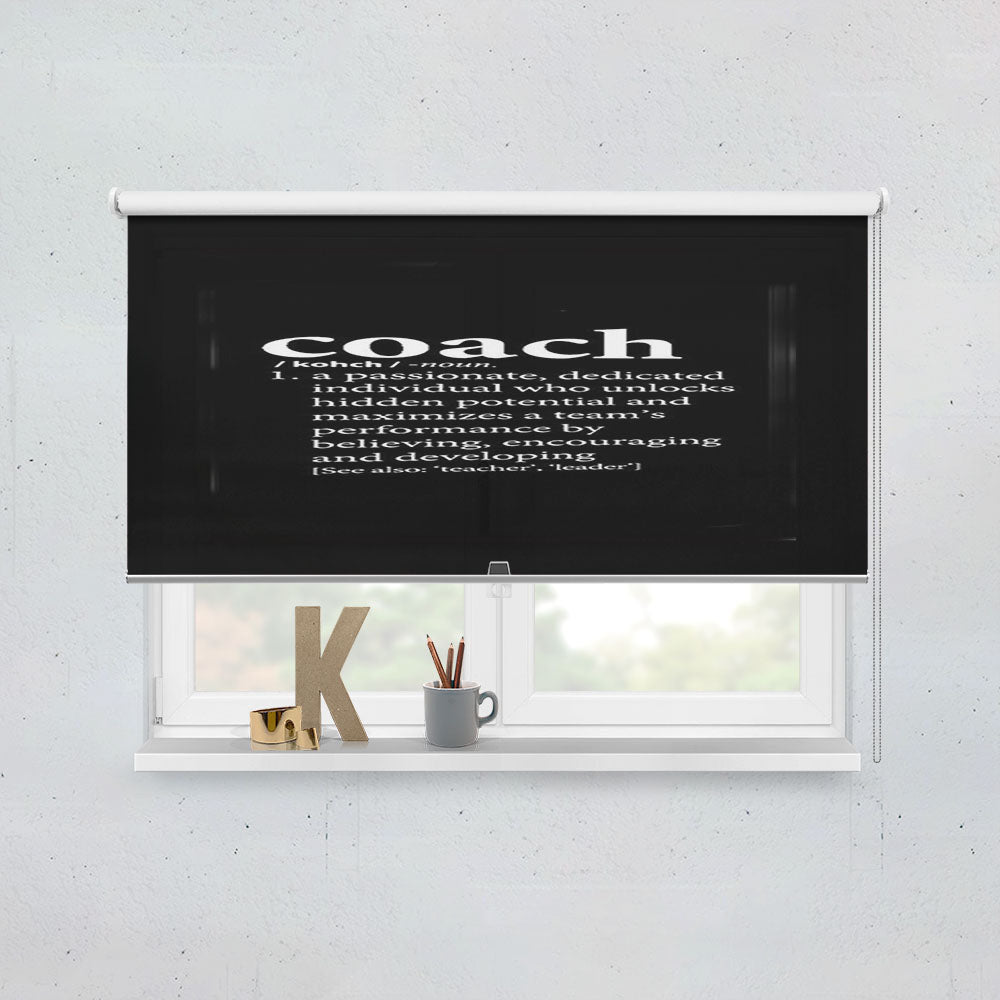 Coach Gift From Team Assistant Football Window Roller Blinds Shades