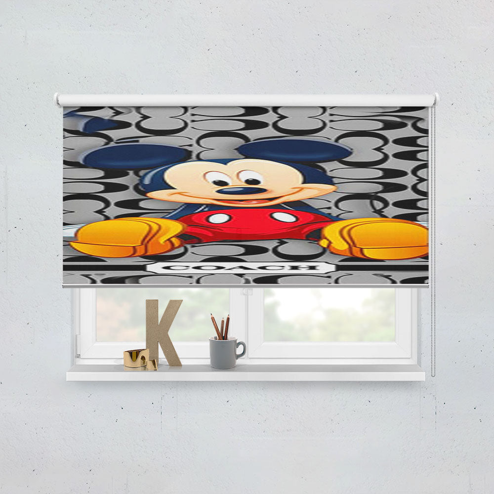 Coach Mickey Mouse Cartoon Window Roller Blinds Shades