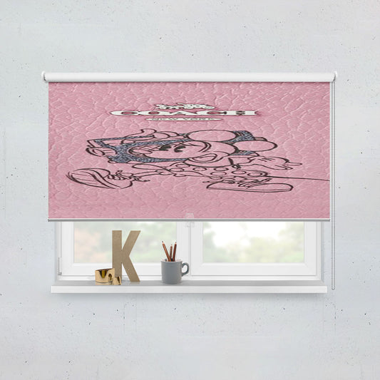 Coach Minnie Mouse Pink Window Roller Blinds Shades