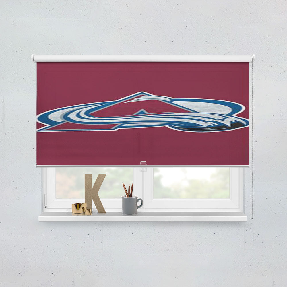 Colorado Avalanche Big Logo Rough Window Roller Blinds Shades