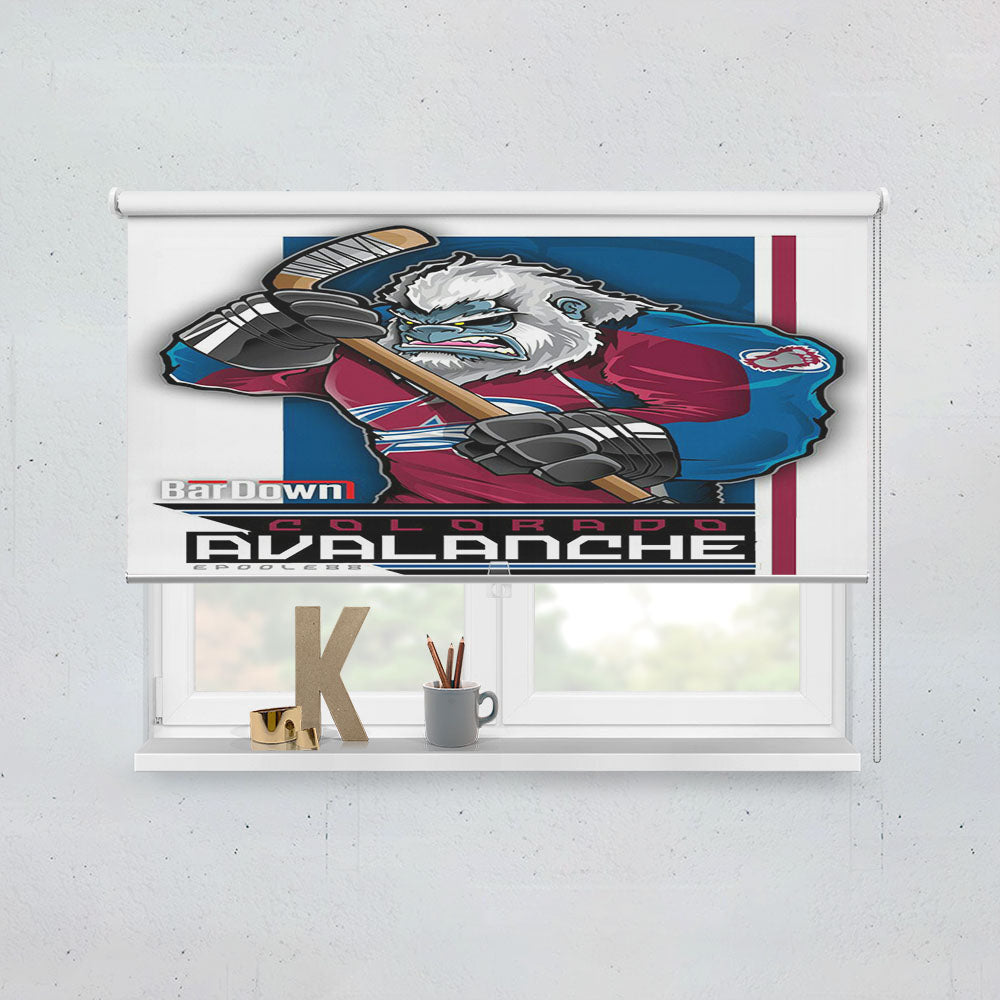 Colorado Avalanche Hockey Window Roller Blinds Shades
