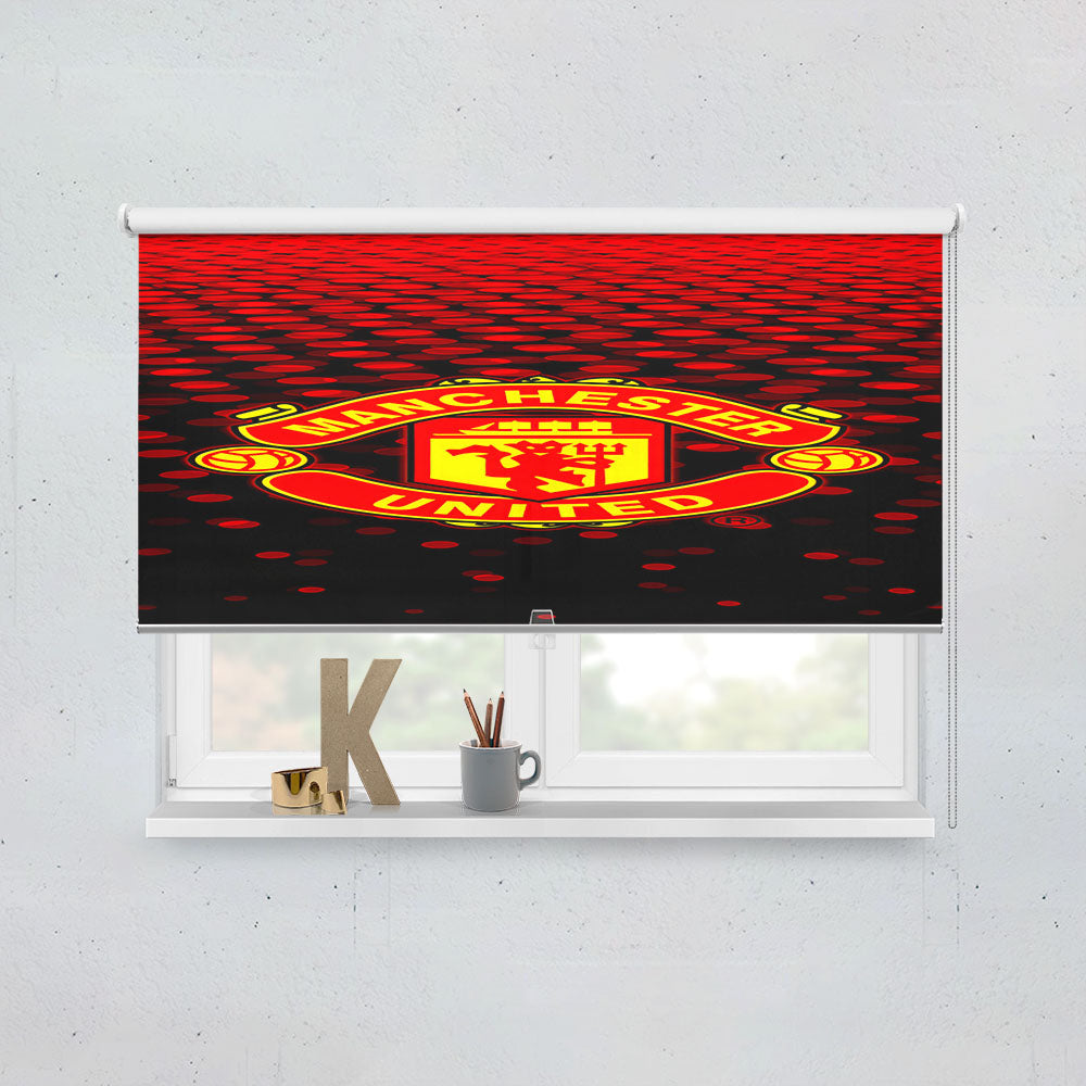 Cool Manchester United Logo Window Roller Blinds Shades
