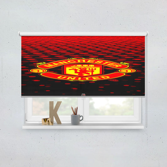 Cool Manchester United Logo Window Roller Blinds Shades