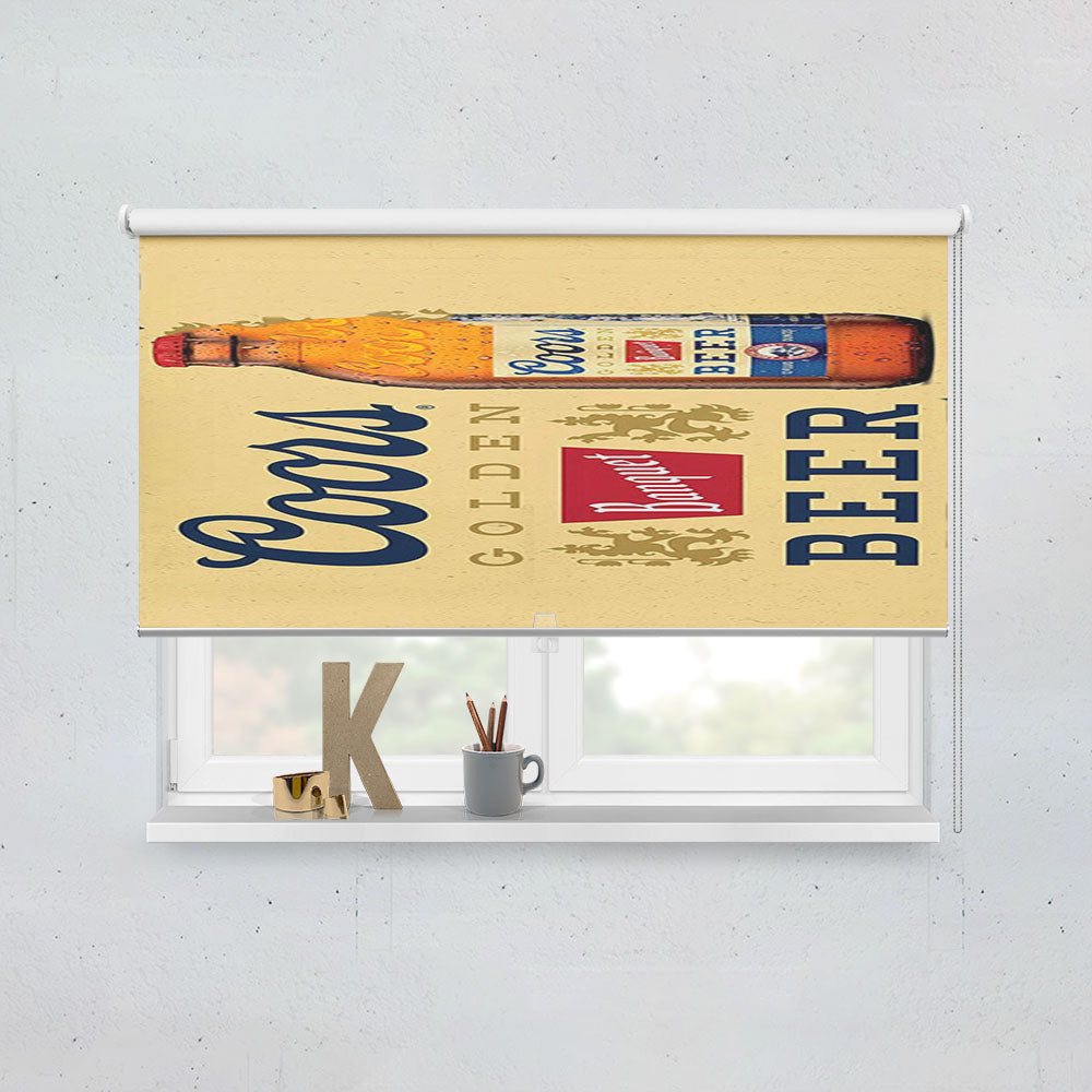 Coors Golden Banquet Beer Window Roller Blinds Shades