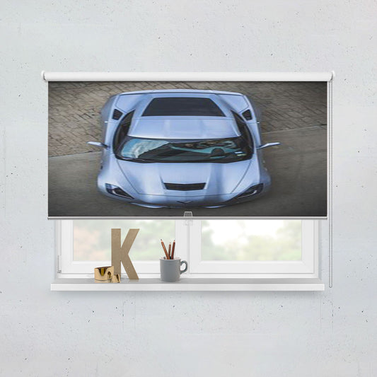 Corvette Car Logo Window Roller Blinds Shades