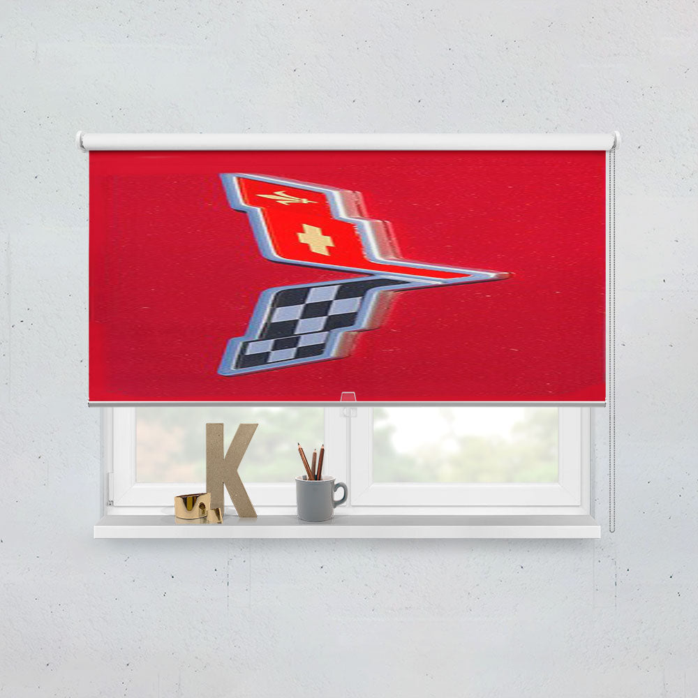 Corvette Flag Window Roller Blinds Shades