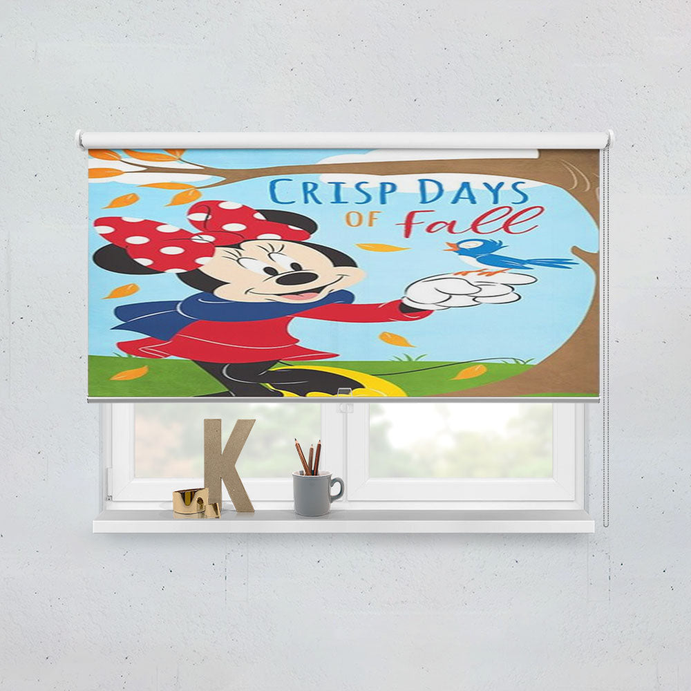 Crisp Days Of Fall Minnie Window Roller Blinds Shades