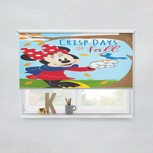 Crisp Days Of Fall Minnie Window Roller Blinds Shades