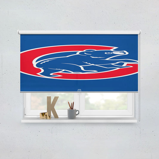 Cubs Chicago Bear Logo Window Roller Blinds Shades