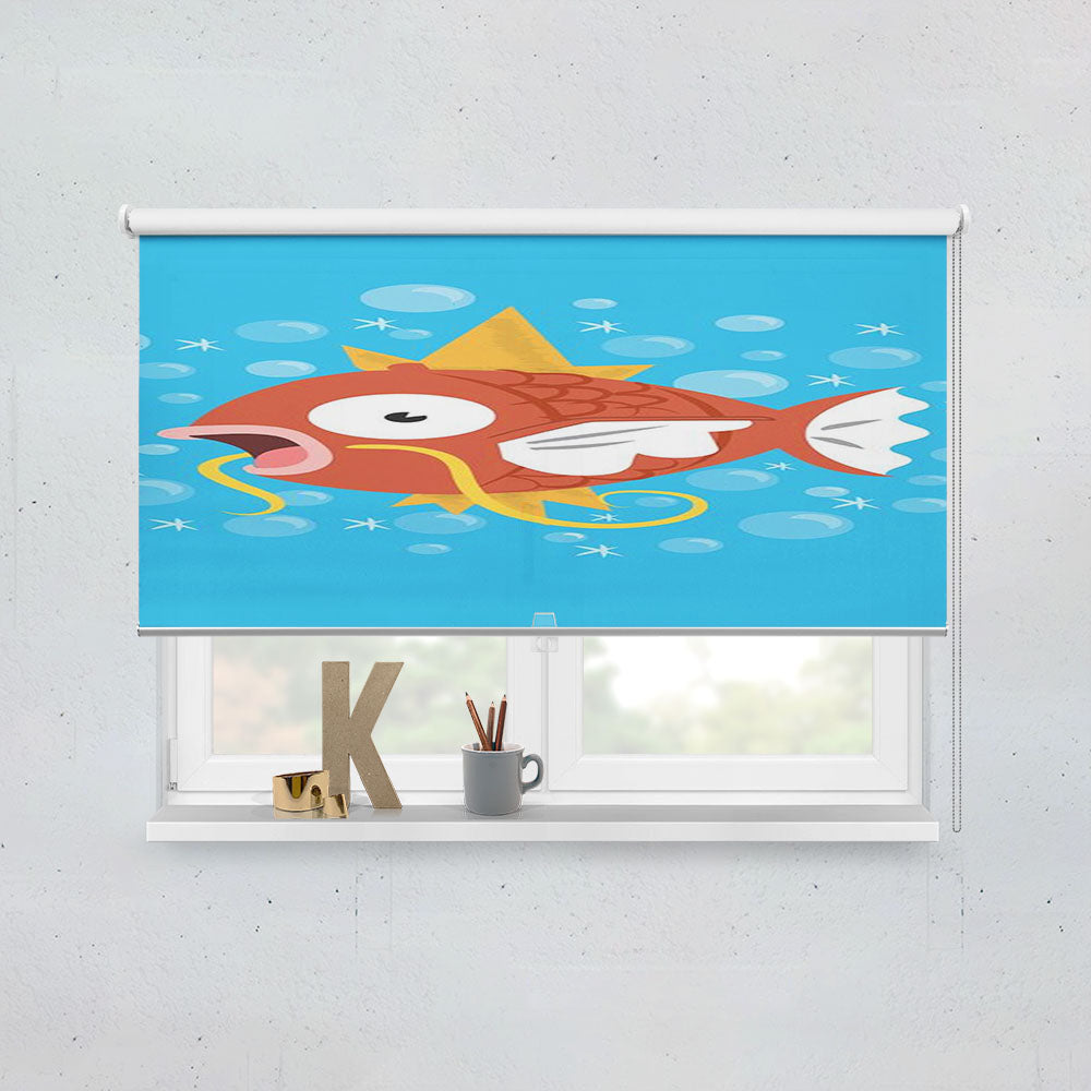 Cute Fish Pokemon Magikarp Window Roller Blinds Shades