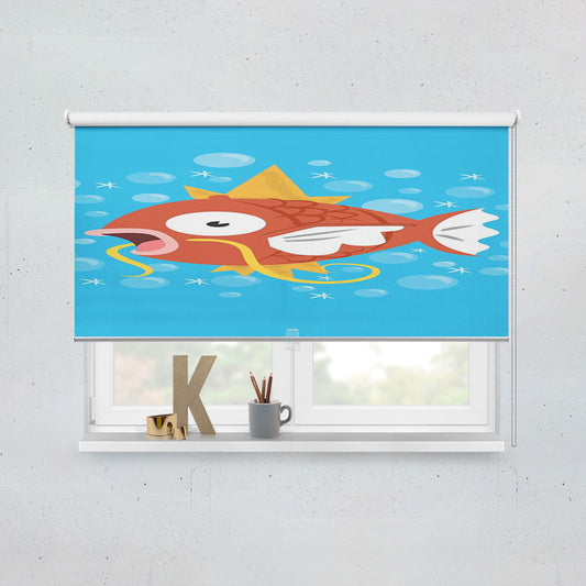 Cute Fish Pokemon Magikarp Window Roller Blinds Shades