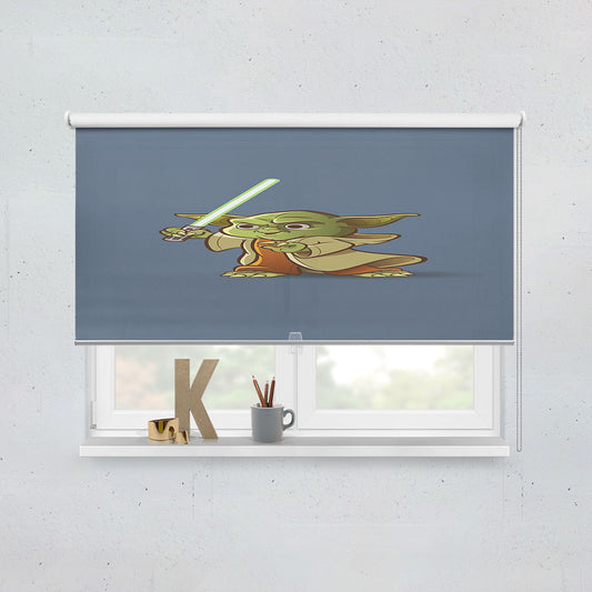 Cute Funny Yoda Star Wars Window Roller Blinds Shades