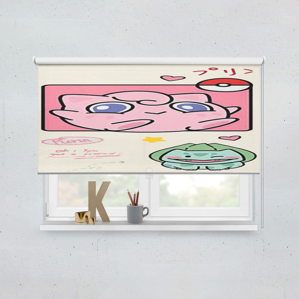 Cute Pokemon Jigglypuff 1 Window Roller Blinds Shades