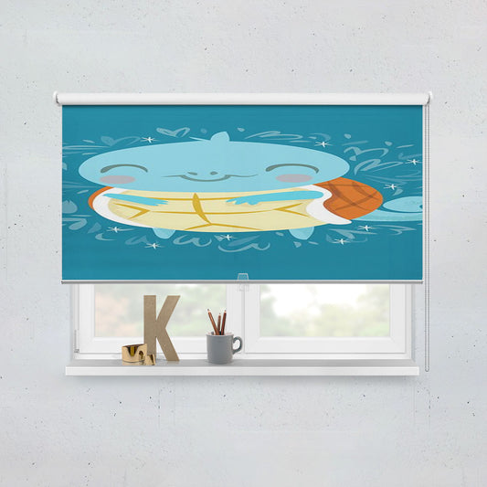 Cute Pokemon Squirtle Window Roller Blinds Shades