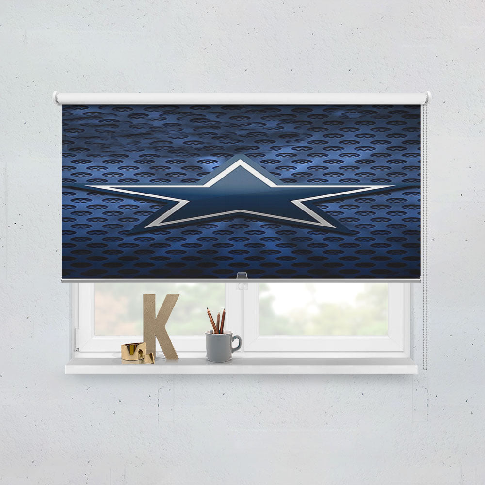 Dallas Cowboys Blue Window Roller Blinds Shades