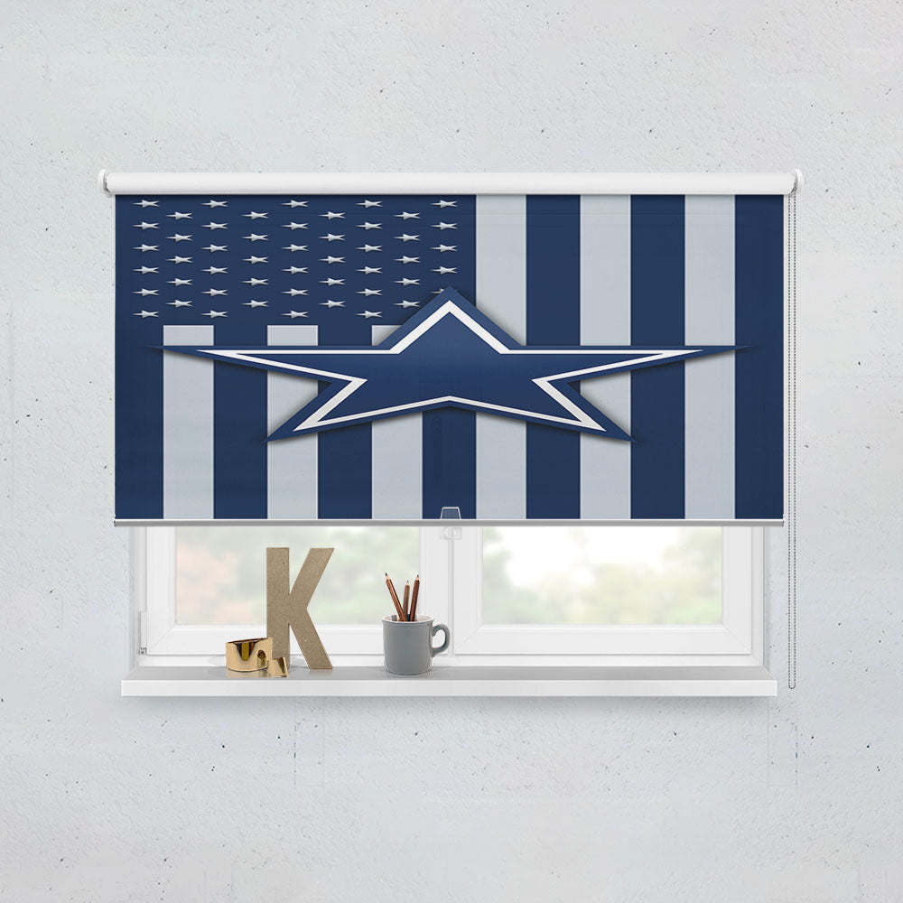 Dallas Cowboys Logo Flag Window Roller Blinds Shades