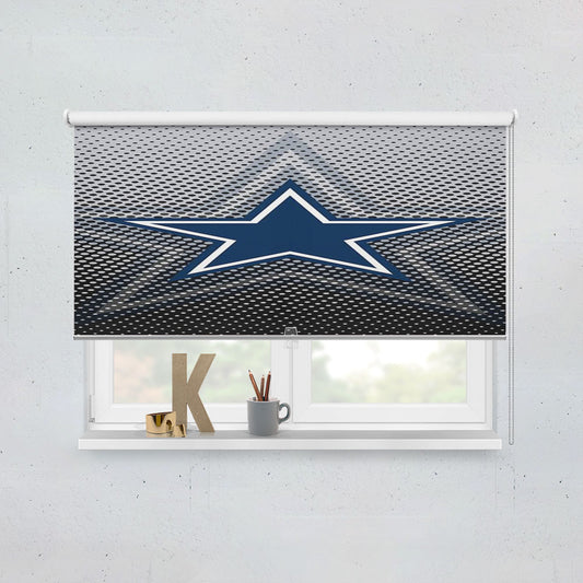 Dallas Cowboys Wallapaper Carbon 2 Window Roller Blinds Shades